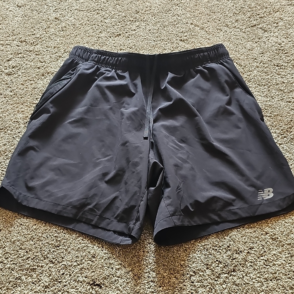 New Balance Men's Dark Gray Athletic Shorts